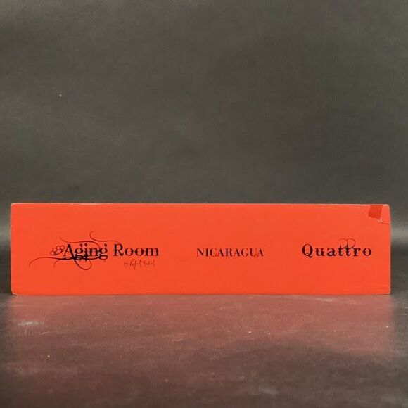 Aging Room - Nicaragua - Quattro Concerto - Empty Wooden Cigar Box - 8.25"x8"x2" - Picture 5 of 7